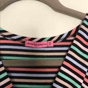 Maternal America Dresses - Maternal America Maternity Striped A-Line Dress XS Maternal America Dresses - Maternal America Maternity Striped A-Line Dress XS
